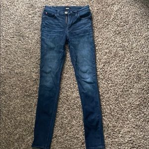 Hudson 25 high rise Blair super skinny dark jeans